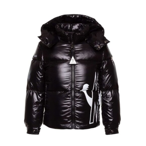 Moncler Friesian Logo Print Down Jacket - Picture 12 of 13